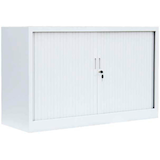 Artikelbild 1 für LÜLLMANN Schiebetürenschrank, 555127 signalweiß 1 Fachboden 120,0 x 45,7 x 75,0 cm, Artikelnummer 183317