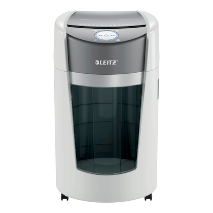 Artikelbild 9 für LEITZ IQ OptiMax Office 550 Aktenvernichter mit Partikelschnitt P-5, 2 x 15 mm, bis 10 Blatt, weiß, Artikelnummer 390167