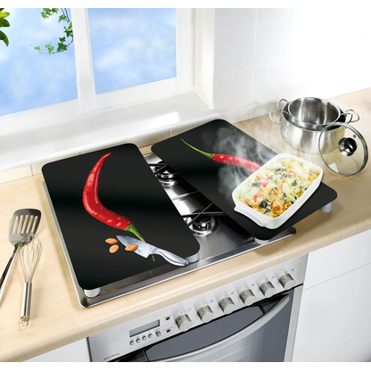 Artikelbild 5 für WENKO Herdabdeckplatten Hot Peperoni schwarz, 2 St., Artikelnummer 530394