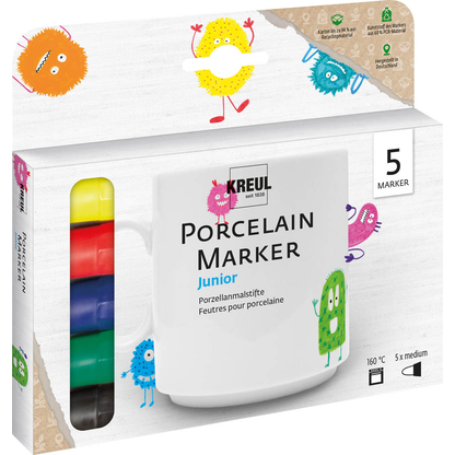 Artikelbild 2 für KREUL Hobby Line Porzellanstifte farbsortiert 1,0 - 3,0 mm, 5 St., Artikelnummer 114928