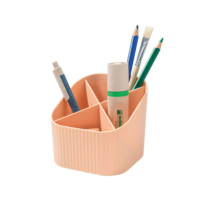 Artikelbild für HAN Stiftehalter X-LOOP pastellorange Kunststoff 4 Fächer 11,1 x 11,1 x 10,5 cm, Artikelnummer 372456