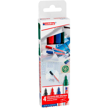 Artikelbild 7 für edding 8400 CD-Marker farbsortiert 0,5 - 1,0 mm, 4 St., Artikelnummer 778373
