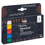 Artikelbild 1 für KREUL Opak Stoffmalfarbe farbsortiert, 5 St., Artikelnummer 115919