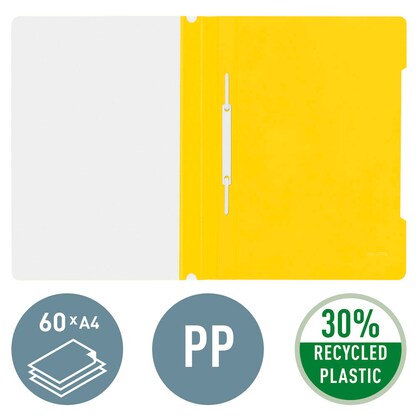 Artikelbild 7 für LEITZ Schnellhefter 4191 Kunststoff gelb DIN A4, 1 St., Artikelnummer 300808