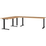 Artikelbild 1 für GERMANIA Agenda Home Schreibtisch grandson-eiche L-Form, C-Fuß-Gestell schwarz 200,0 x 260,0 cm, Artikelnummer 661896
