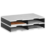 Artikelbild 1 für styro Sortierstation Styrodoc grau/schwarz mit 4 Fächern, Artikelnummer 444851