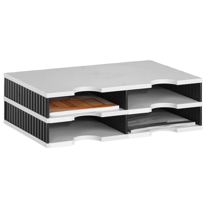 Artikelbild für styro Sortierstation Styrodoc grau/schwarz mit 4 Fächern, Artikelnummer 444851