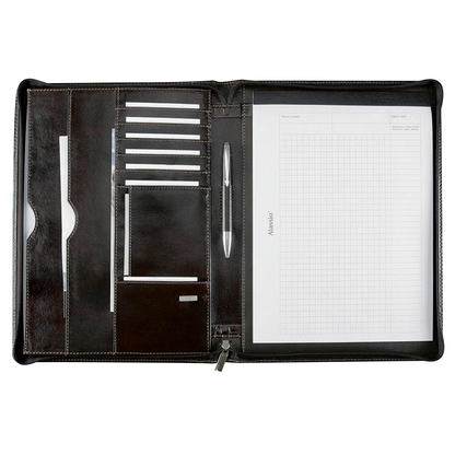 Artikelbild 2 für Alassio Konferenzmappe MONACO Leder DIN A4 dunkelbraun, Artikelnummer 243121