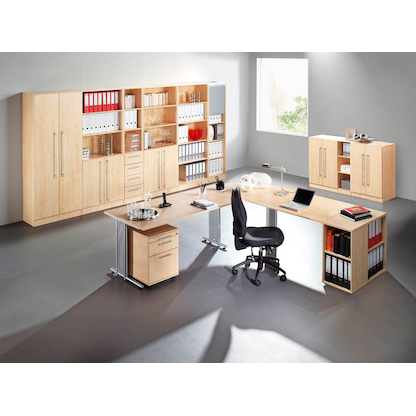 Artikelbild 5 für HAMMERBACHER Aktenregal Prokura ahorn 80,0 x 40,0 x 200,4 cm, 1 St., Artikelnummer 185504