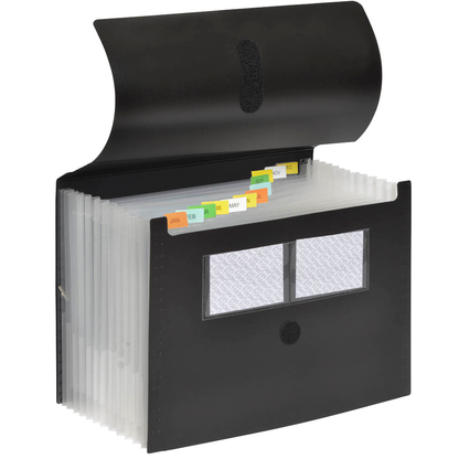Artikelbild für FolderSys Fächermappe 12 Fächer schwarz, 1 St., Artikelnummer 642074