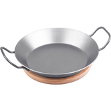 Artikelbild 1 für chg Servierpfanne mit Holzuntersetzer silber, 1 Set, Artikelnummer 369742