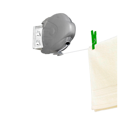 Artikelbild 2 für WENKO Wäscheleine ausziehbar Jumbo grau, weiß, 1 St., Artikelnummer 531572