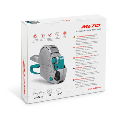 Artikelbild 9 für METO Starter Kit Basic S 822 Preisauszeichner silber, Artikelnummer 250979