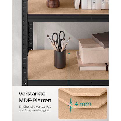 Artikelbild 6 für SONGMICS Schwerlastregal GLR060B01 schwarz 120,0 x 60,0 x 200,0 cm, Artikelnummer 290177