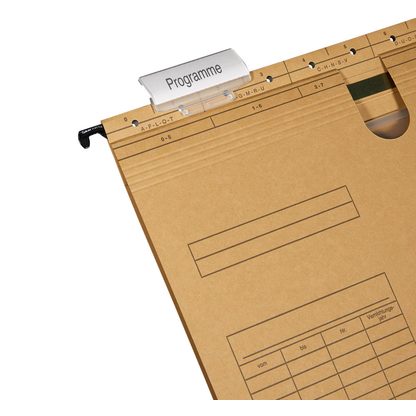 Artikelbild 4 für büroplus Hängehefter Karton braun DIN A4 1x kaufmännische Heftung, 50 St., Artikelnummer 148577