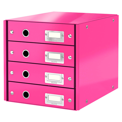Artikelbild für LEITZ Schubladenbox Click & Store pink 60490023, DIN A4 mit 4 Schubladen, 1 St., Artikelnummer 211553