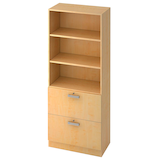 Artikelbild 1 für HAMMERBACHER Regalschrank Akandia, V7300/3/3/NU ahorn 80,0 x 42,0 x 200,4 cm, 1 St., Artikelnummer 672170