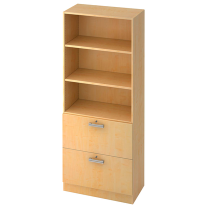 Artikelbild für HAMMERBACHER Regalschrank Akandia, V7300/3/3/NU ahorn 80,0 x 42,0 x 200,4 cm, 1 St., Artikelnummer 672170