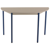 Artikelbild 1 für SODEMATUB Mehrzwecktisch lichtgrau, blau halbrund, Vierkantrohr blau, 120,0 x 60,0 x 74,0 cm, Artikelnummer 479022