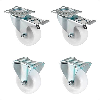 Artikelbild für WAGNER® design yourself Transportgeräte-Lenkrolle MM 0075 weiß, Artikelnummer 420016