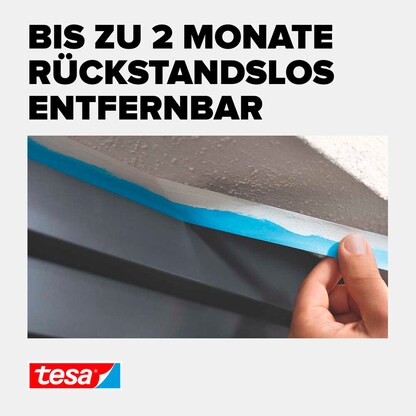 Artikelbild 7 für tesa PROFESSIONAL OUTDOOR Kreppband blau 38,0 mm x 25,0 m 1 Rolle, Artikelnummer 723696