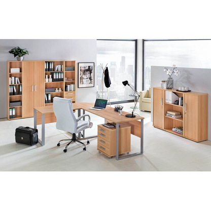 Artikelbild 4 für MÖBELPARTNER Aktenregal Riga samerberg-buche 65,0 x 34,0 x 111,0 cm, Artikelnummer 405744