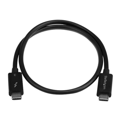 Artikelbild 2 für StarTech.com Thunderbolt 3 Kabel TBLT34MM50CM 0,5 m schwarz, 1 St., Artikelnummer 964458