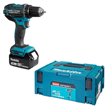 Artikelbild für makita DDF482RFJ Akku-Bohrschrauber-Set 18,0 V, mit 2 Akkus, Artikelnummer 928879