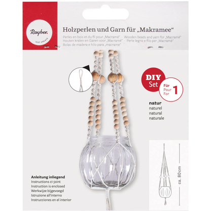 Artikelbild für Rayher Makramee-Set Blumenampel natur, Artikelnummer 198873