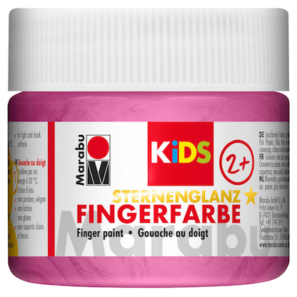 Artikelbild 3 für Marabu KiDS Sternenglanz Fingerfarben farbsortiert, 4 St., Artikelnummer 399974