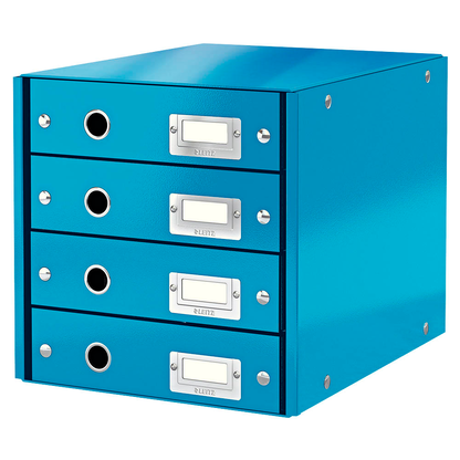 Artikelbild für LEITZ Schubladenbox Click & Store blau 60490036, DIN A4 mit 4 Schubladen, 1 St., Artikelnummer 211560