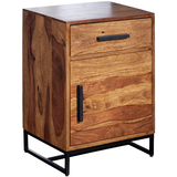 Artikelbild 1 für WOHNLING Nachttisch rechteckig Massivholz sheesham 35,0 x 45,0 x 65,0 cm, 1 St., Artikelnummer 166669