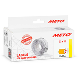 Artikelbild 1 für METO Preisetiketten leuchtorange permanent 22,0 x 12,0 mm, 6 Rollen, Artikelnummer 251029