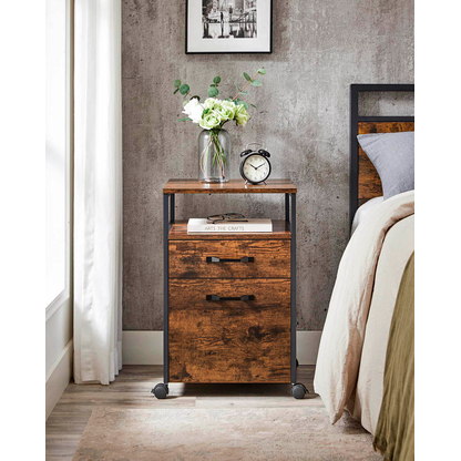 Artikelbild 3 für VASAGLE Rollcontainer braun 2 Auszüge 42,0 x 44,0 x 66,5 cm, Artikelnummer 262968