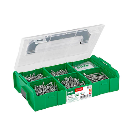 Artikelbild für SPAX® Mehrzweckschrauben-Sortiment L-BOXX Elektriker klein 5000009160219, Artikelnummer 397966