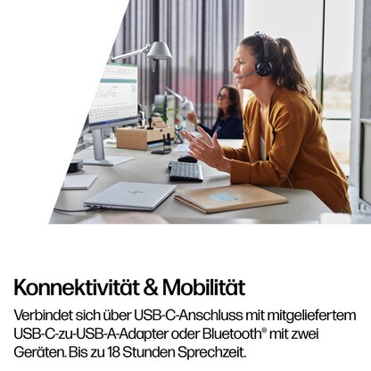 Artikelbild 6 für poly VoyagerFocus 2 UC Bluetooth-Headset schwarz, Artikelnummer 514769