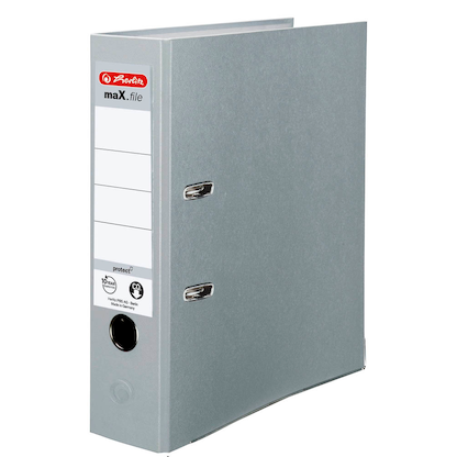 Artikelbild für herlitz maX.file protect Ordner grau Kunststoff 8,0 cm DIN A4, 1 St., Artikelnummer 138586