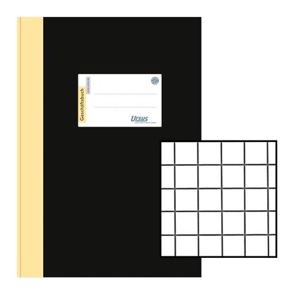 Artikelbild für Ursus Geschäftsbuch DIN A4 kariert, schwarz Hardcover 192 Seiten, 1 St., Artikelnummer 991158