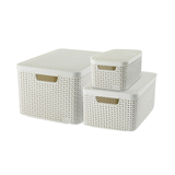 Artikelbild 1 für curver STYLE Aufbewahrungsboxen-Set beige, 3 St., Artikelnummer 701230