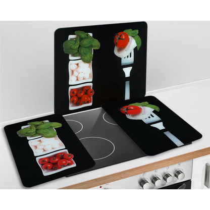Artikelbild 9 für WENKO Herdabdeckplatten Caprese schwarz, 2 St., Artikelnummer 532277