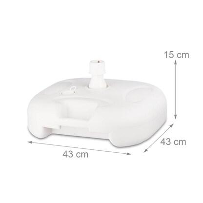 Artikelbild 2 für relaxdays Sonnenschirmständer weiß, Kunststoff, Artikelnummer 767721