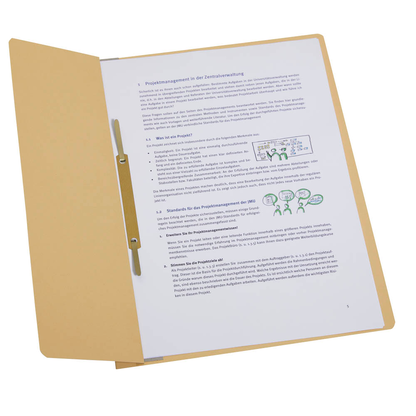 Artikelbild für Einhakhefter Karton chamois DIN A4, halber Deckel, 20 St., Artikelnummer 234716