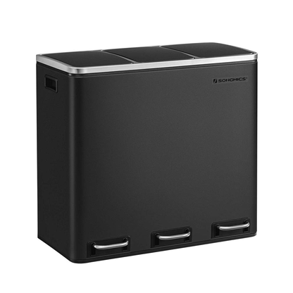 Artikelbild für SONGMICS Mülltrenner 3x 18,0 l schwarz, 1 St., Artikelnummer 262756