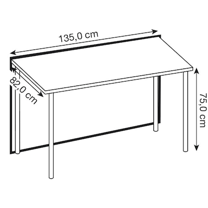Artikelbild 3 für Kerkmann Empfangstheke gerade, weiß, nussbaum 135,0 x 82,0 x 75,0 cm, Artikelnummer 261709