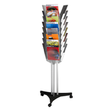 Artikelbild 1 für PAPERFLOW Prospektständer drehbar schwarz DIN A4 24 Fächer 63,3 x 56,0 x 167,0 cm, 1 St., Artikelnummer 442564