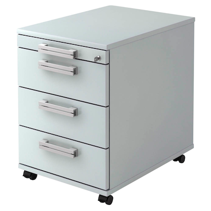 Artikelbild für HAMMERBACHER Akandia Rollcontainer lichtgrau 4 Auszüge 42,8 x 58,0 x 59,0 cm, Artikelnummer 671735