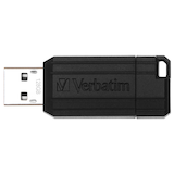Artikelbild 1 für verbatim USB-Stick PinStripe schwarz 128 GB, 1 St., Artikelnummer 227314