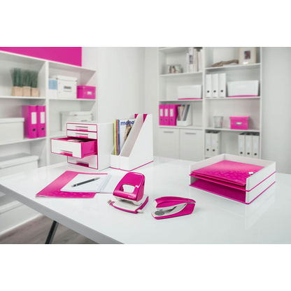 Artikelbild 5 für LEITZ Briefablage WOW Duo Colour perlweiß/pink DIN A4, 1 St., Artikelnummer 313496