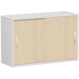 Artikelbild 1 für geramöbel Schiebetürenschrank Flex, S-312253-AL lichtgrau, ahorn 1 Fachboden 120,0 x 42,5 x 79,8 cm, Artikelnummer 877187