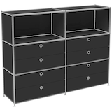 Artikelbild 1 für viasit Sideboard System4, 47482 schwarz 152,9 x 40,4 x 118,2 cm, 1 St., Artikelnummer 276061